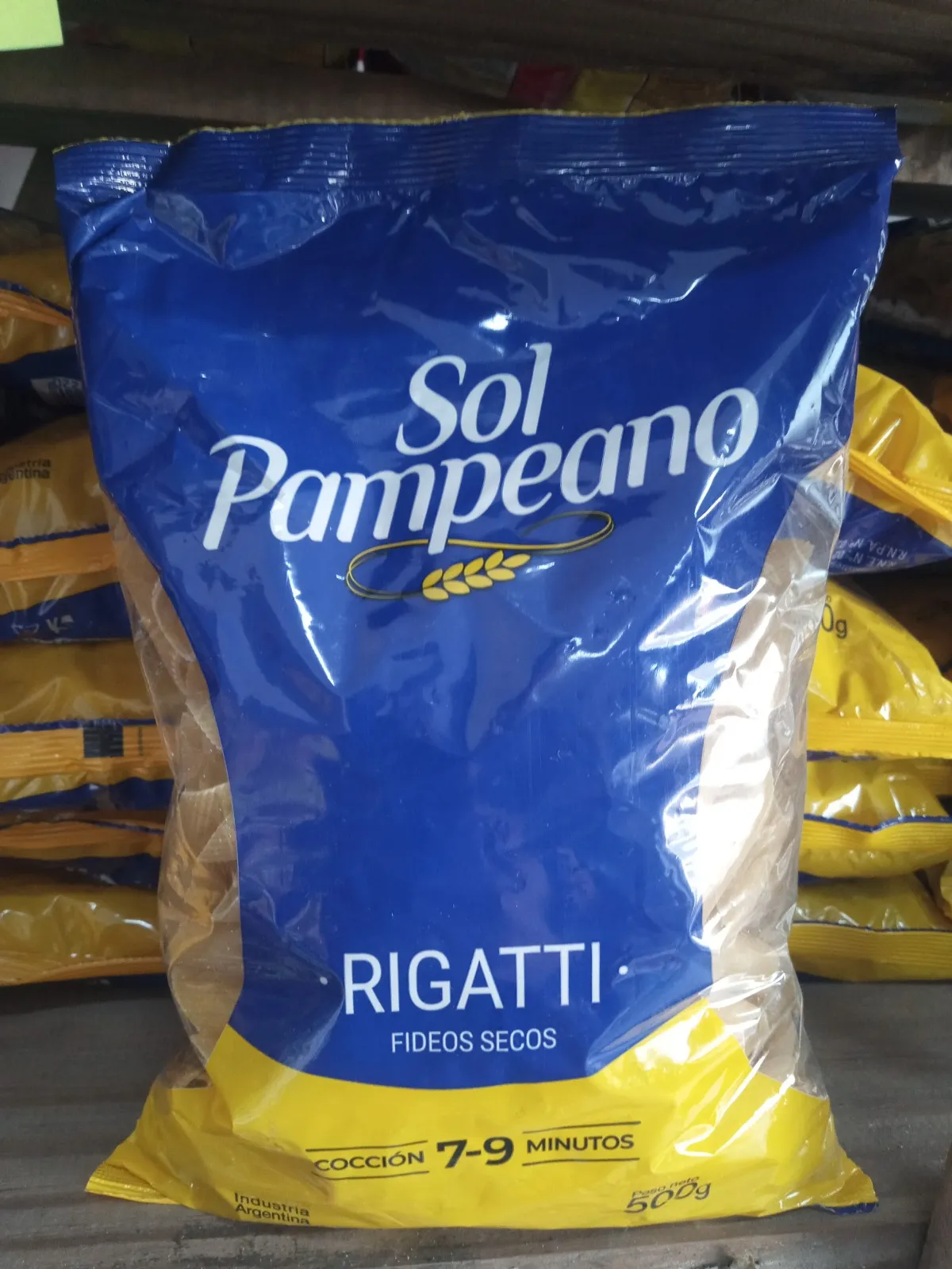 SIN STOCK - Fideo sol pampeano rigatti 