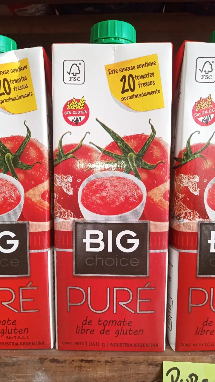 SIN STOCK - Puré tomate Big 1lt