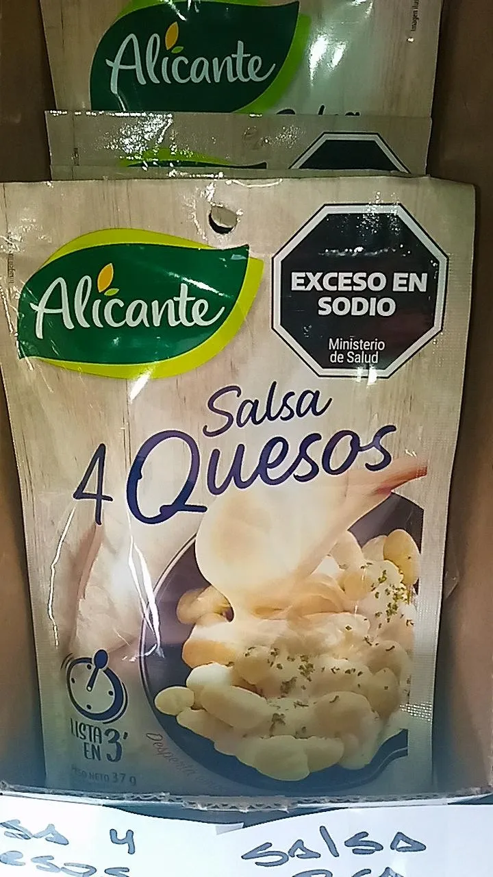 Salsa cuatro quesos alicante 40g