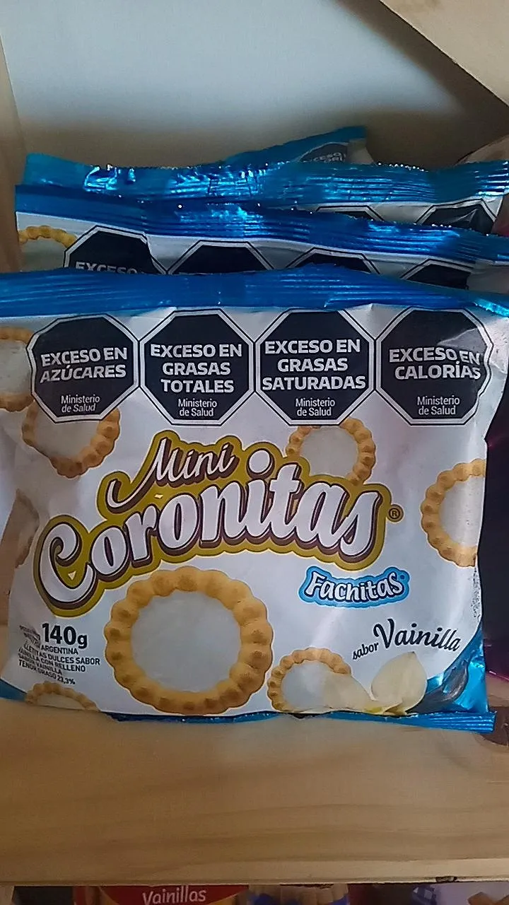 Galletitas Coronitas 140g vainilla
