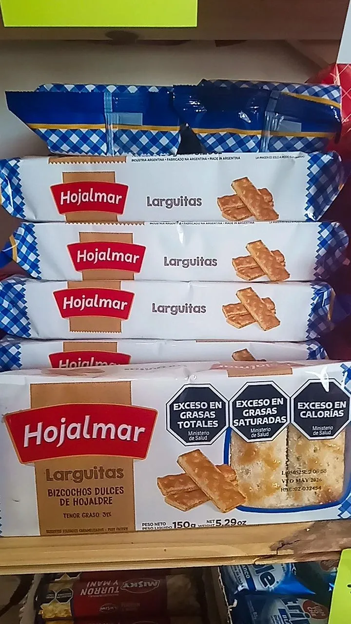 Galletitas hojalmar larguitas
