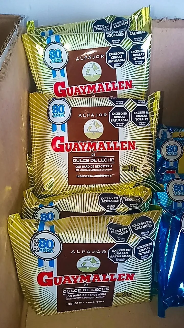 Alfajor Guaymallén negro simple