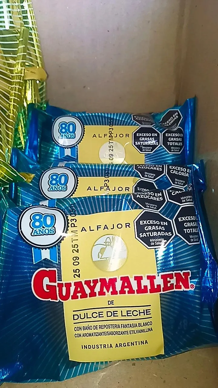 Alfajor Guaymallén blanco simple