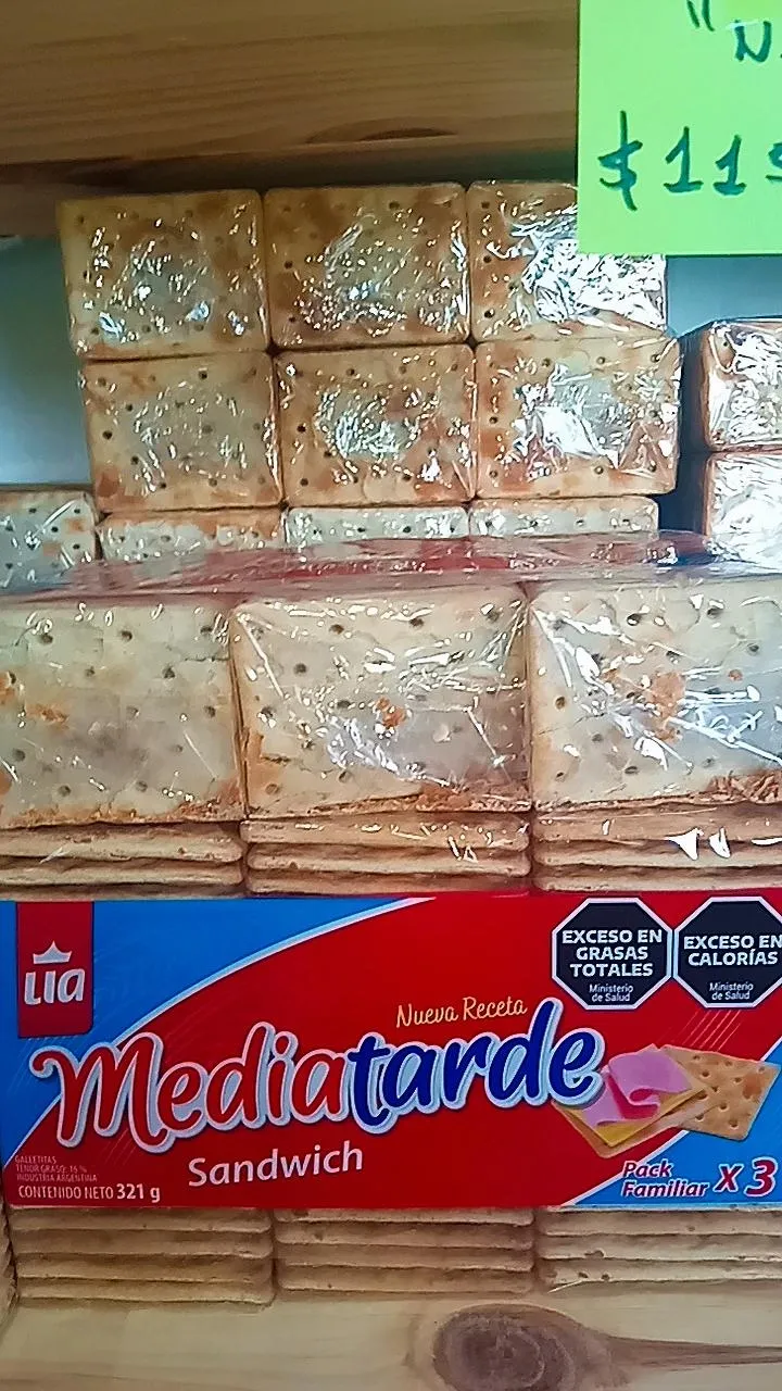 Galletitas saladas media tarde sandwich