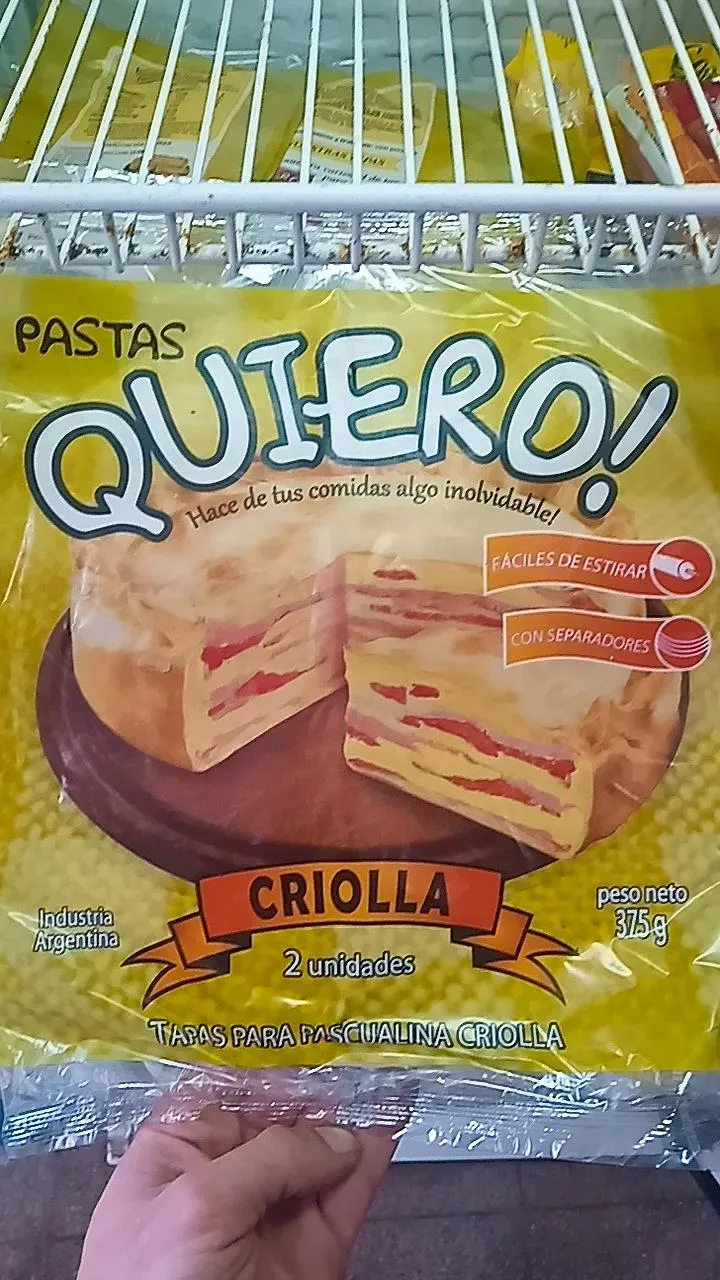 Tapa pascualina quiero criolla