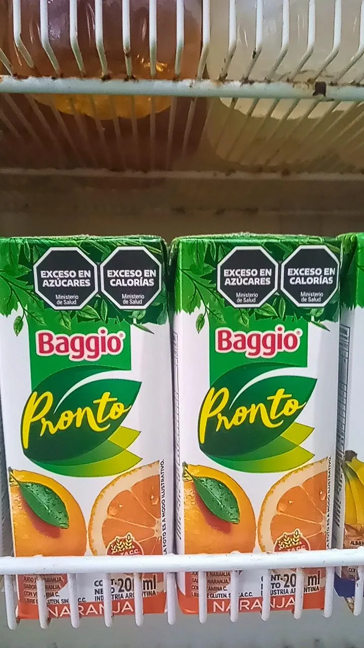 SIN STOCK- Jugo baggio pronto chico naranja