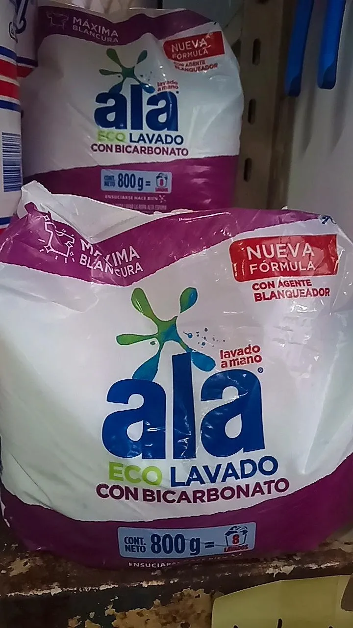 Jabón en polvo ala con bicarbonato 800g