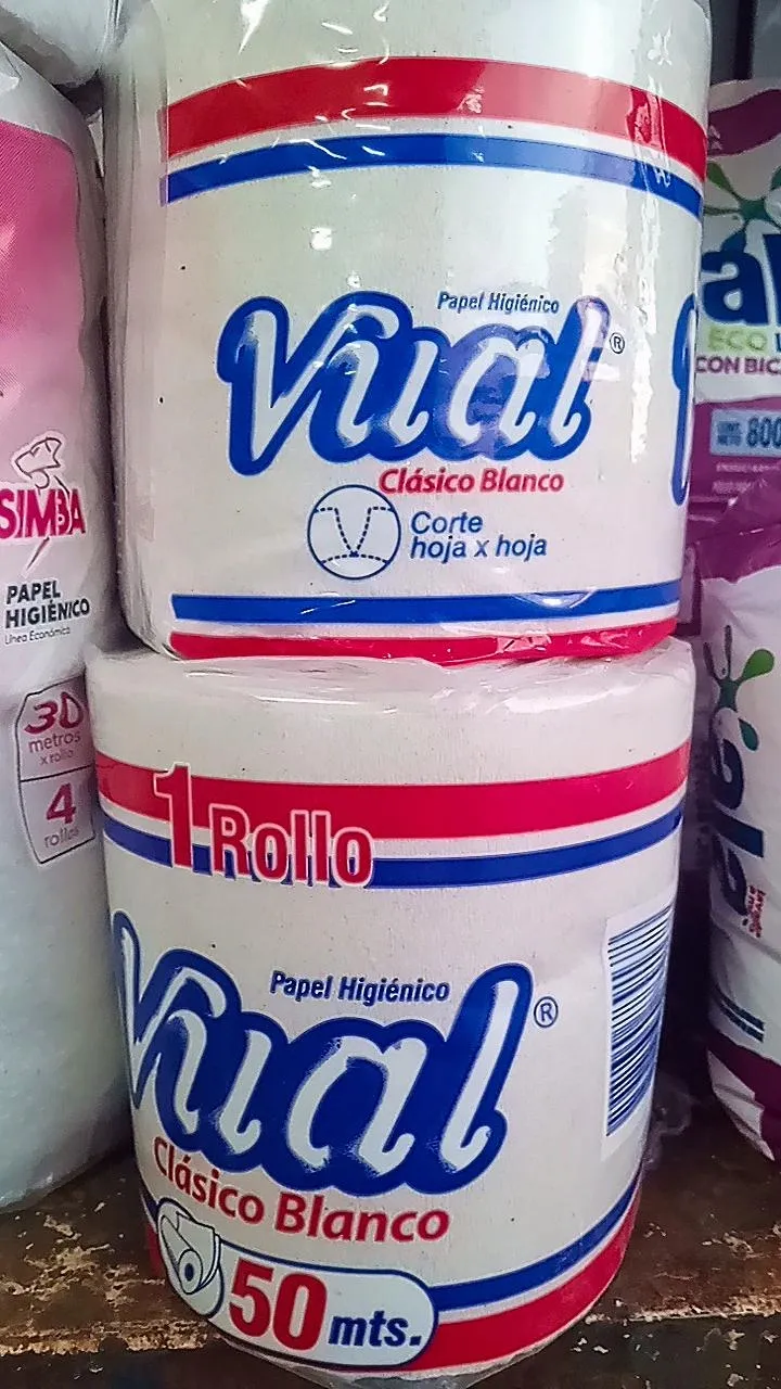 SIN STOCK- Papel higiénico vual 1*50