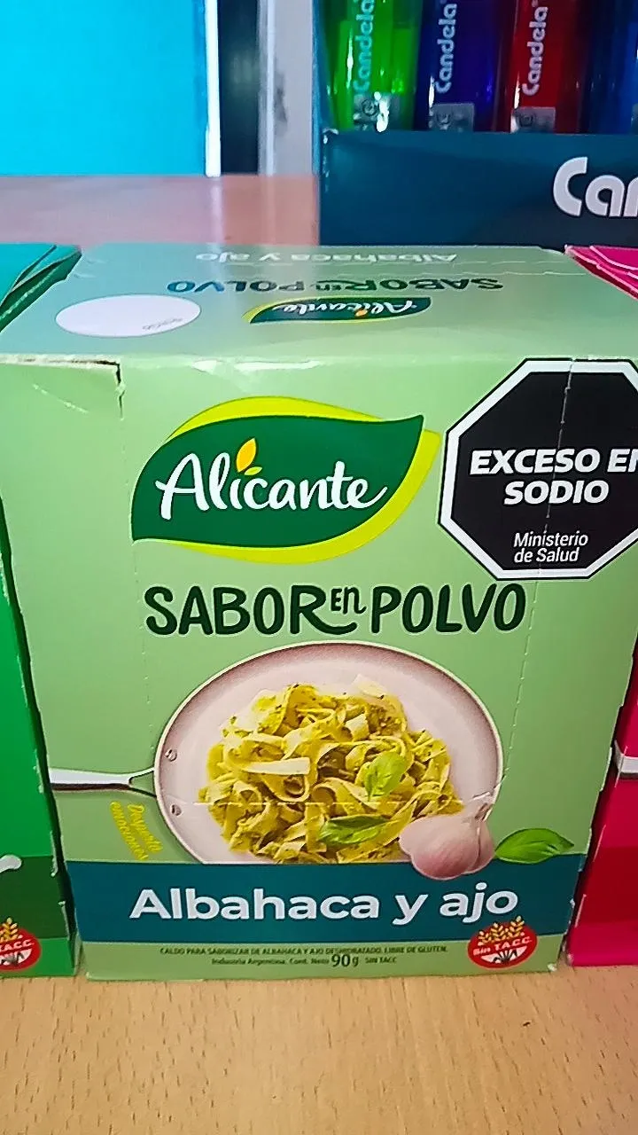 Saborizantes alicante ajo y albahaca