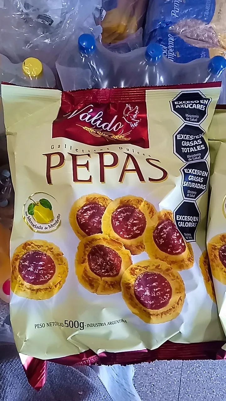 Galletitas pepas valido