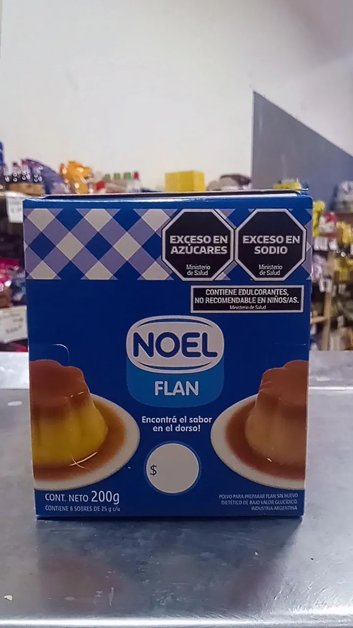 Flan  Noel sobre. Vainilla / Dulce de leche