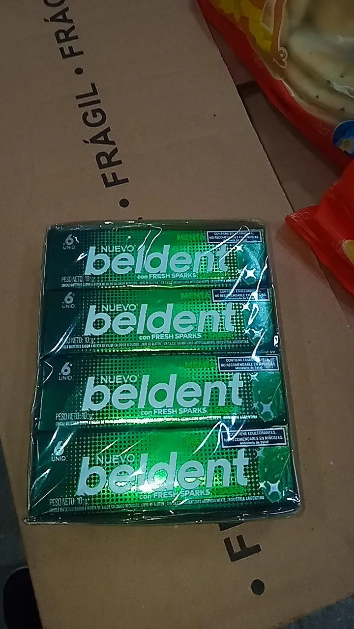 Chicles beldent - menta/negro