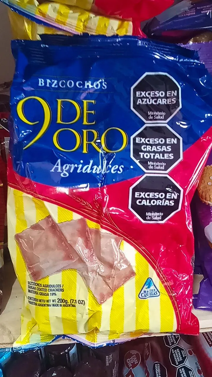 Galletitas 9 de oro agridulces